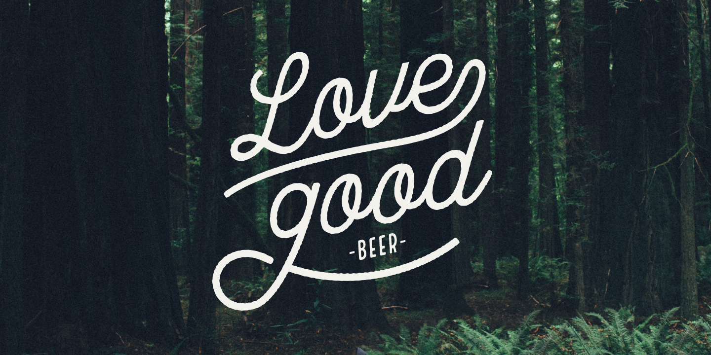 Beispiel einer Local Brewery Five Regular-Schriftart